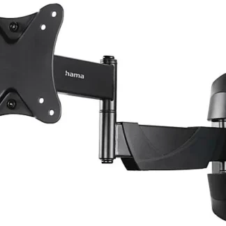 Soporte TV - Hama 220825, 10"-26", Giratorio, 66 cm, VESA 100x100, Hasta 25 kg, Negro